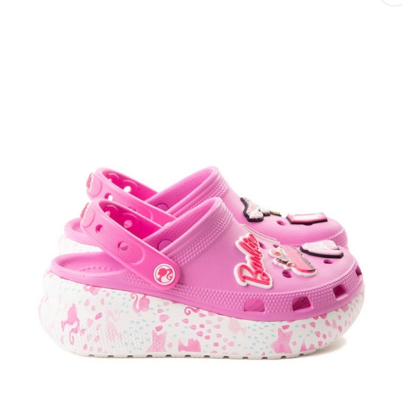 Barbie X Crocs Kids Cutie Crush Clog Taffy Pink NWT - Picture 2 of 5